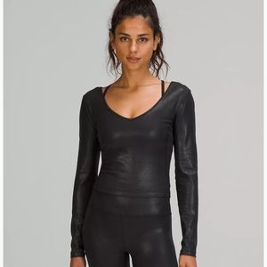 Lululemon Align Long Sleeve Shirt faux leather